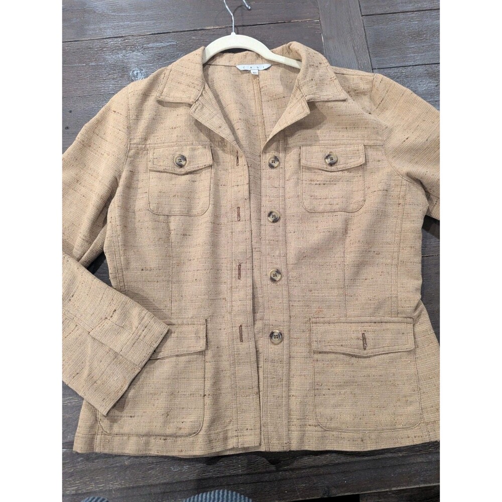 Cabi Womens Unlined Safari Jacket Size Medium Sz 10 Fall‎ Coat